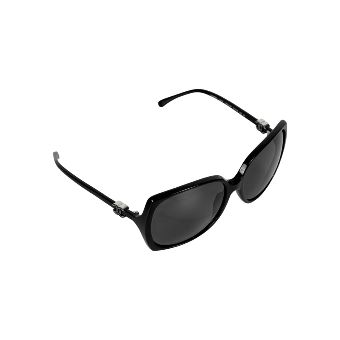 Chanel Black CC Square Sunglasses