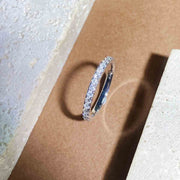 Natural White Diamond Eternity Ring D0.30ct 18K
