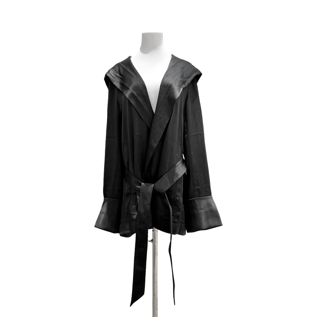 YSL Black Silk Cape