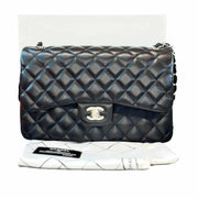 Chanel Black Jumbo Classic Flap Bag - Jiaxyk