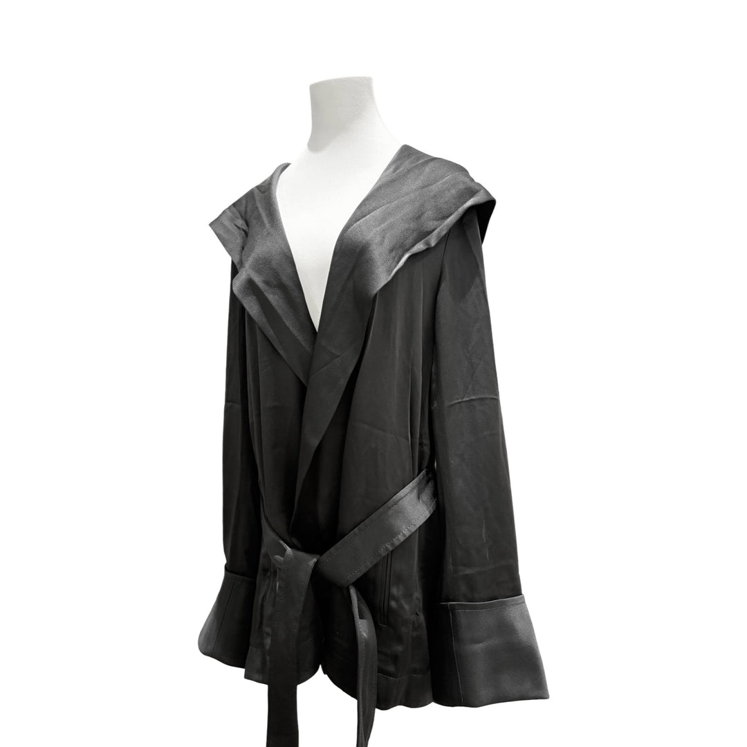 YSL Black Silk Cape