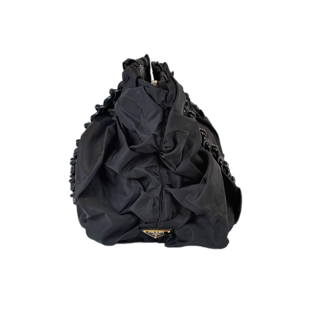 Prada Black Nylon Tote Bag