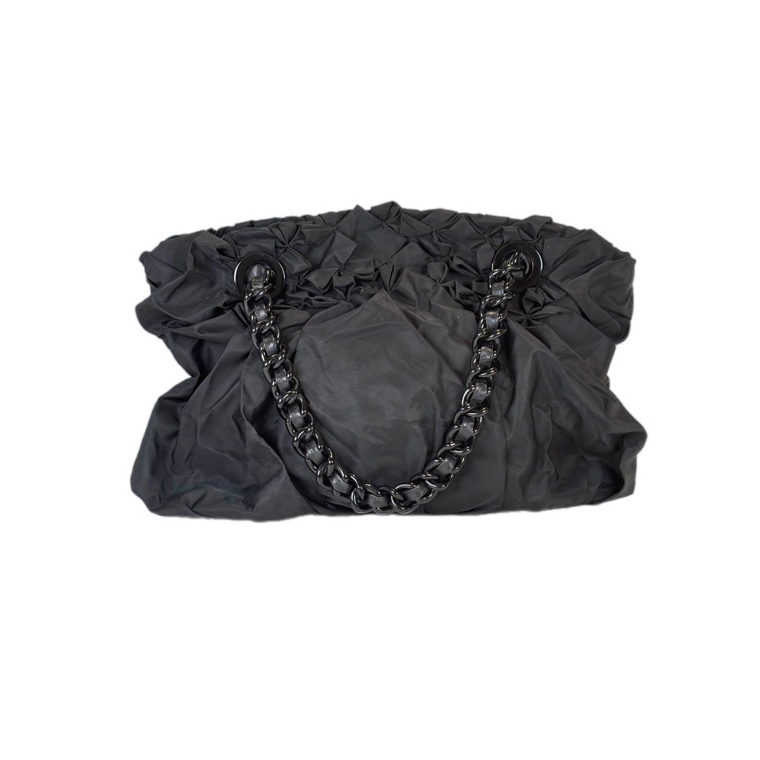 Prada Black Nylon Tote Bag