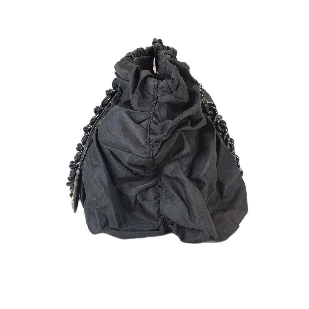 Prada Black Nylon Tote Bag