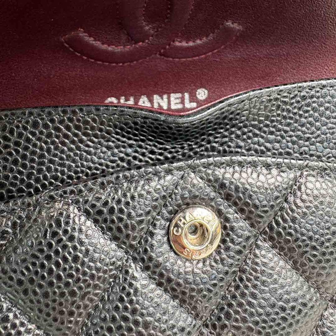 Chanel Classic Flap Small Black Caviar Bag