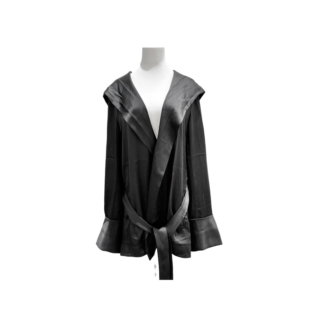 YSL Black Silk Cape