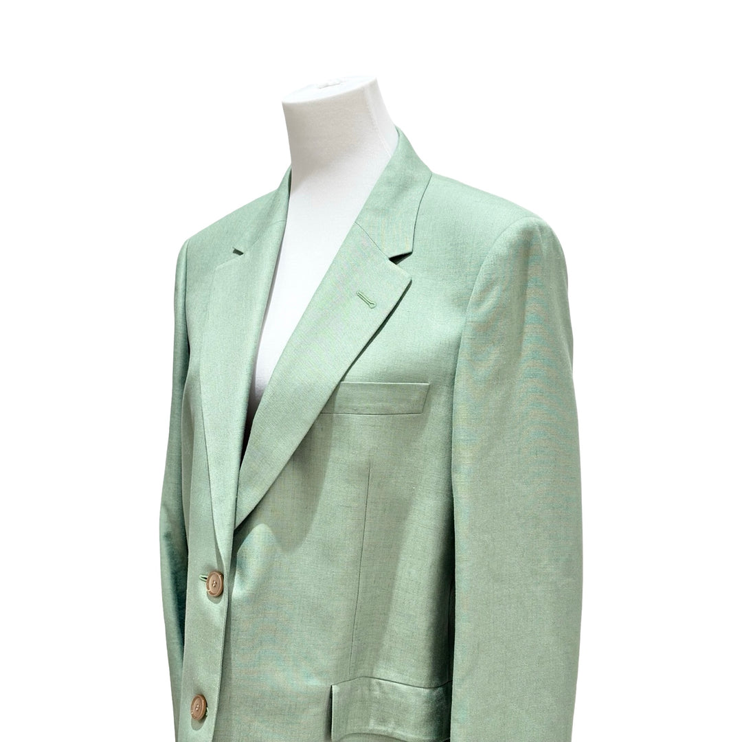 Gucci Green Single-breasted Blazer  #42