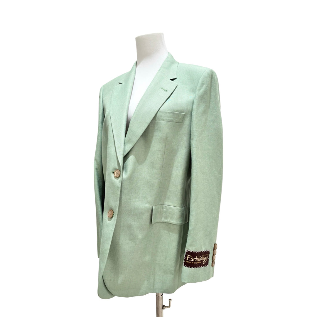 Gucci Green Single-breasted Blazer  #42