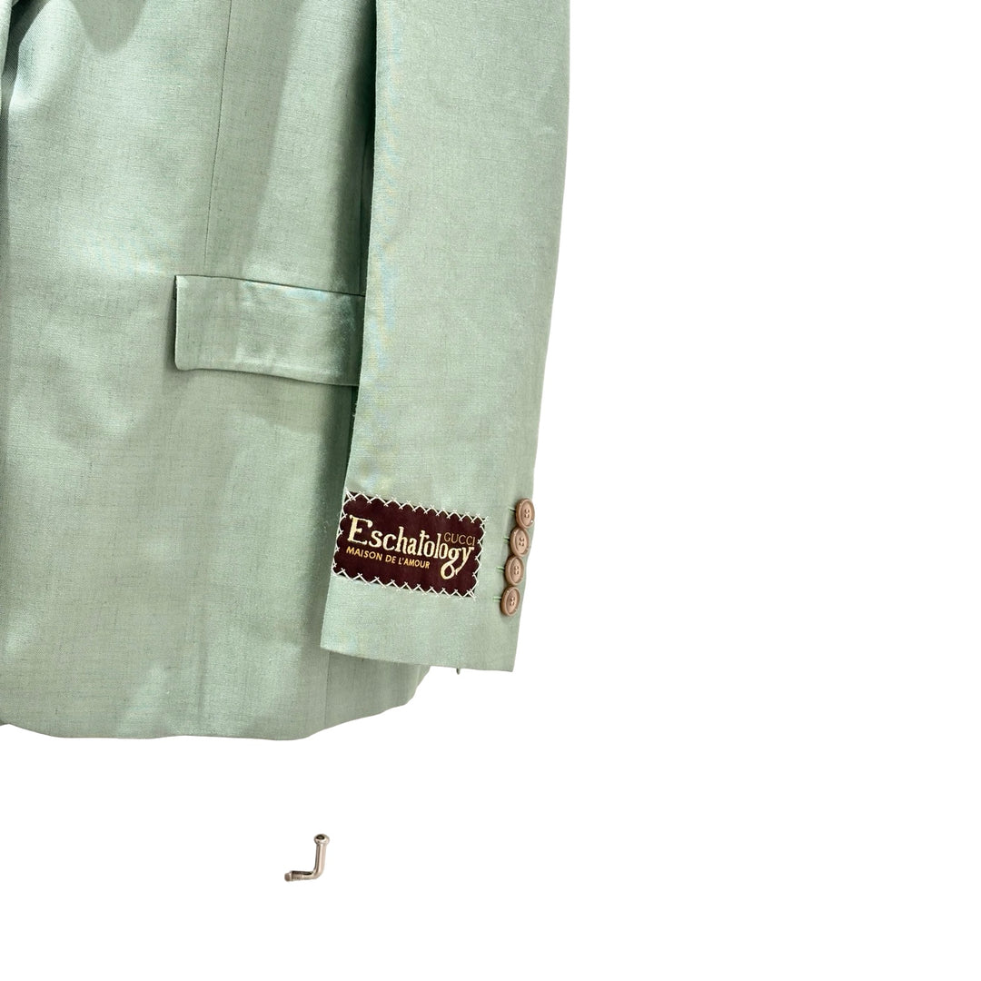 Gucci Green Single-breasted Blazer  #42
