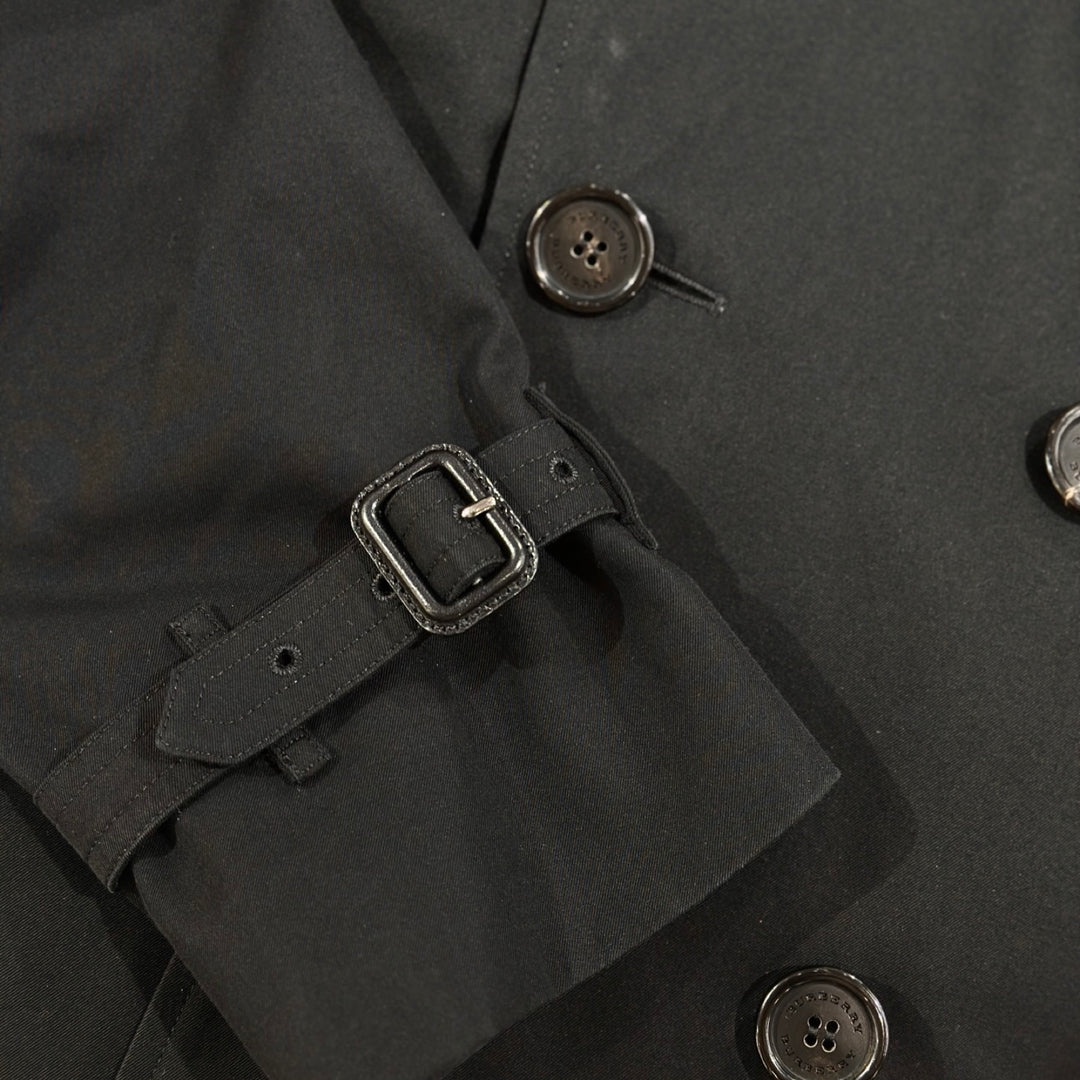 Burberry Black Long Trench Coat