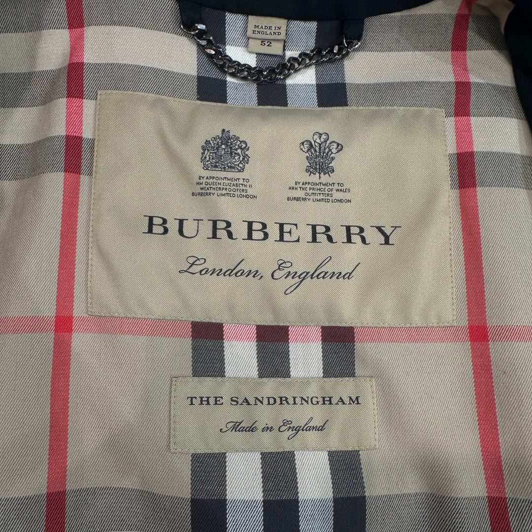 Burberry Black Long Trench Coat