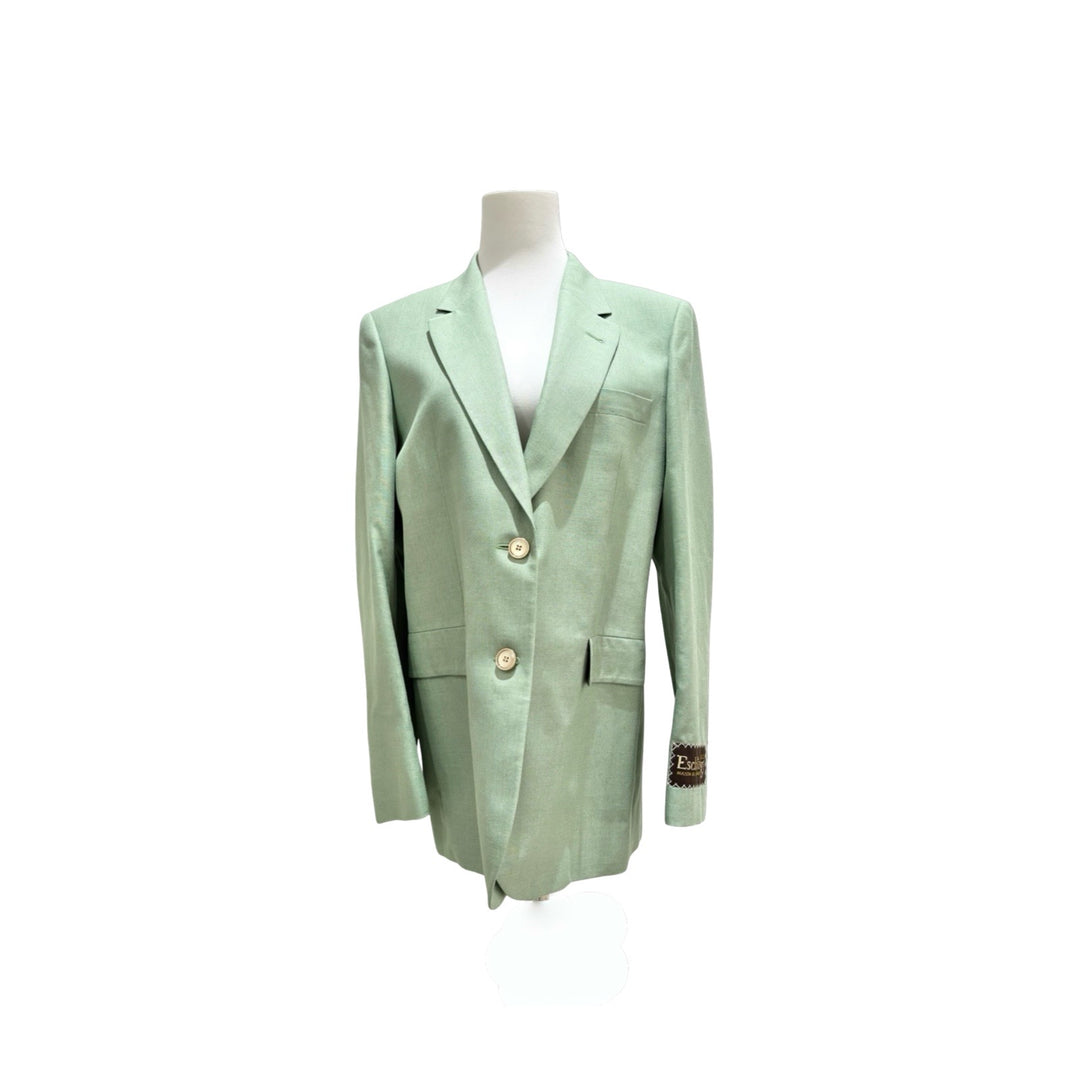 Gucci Green Single-breasted Blazer  #42