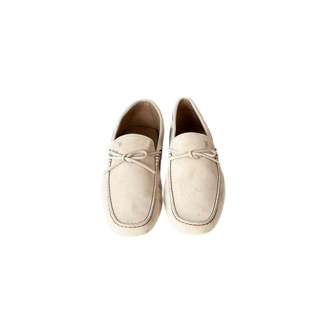 Tods Sand Leather Loafer #10