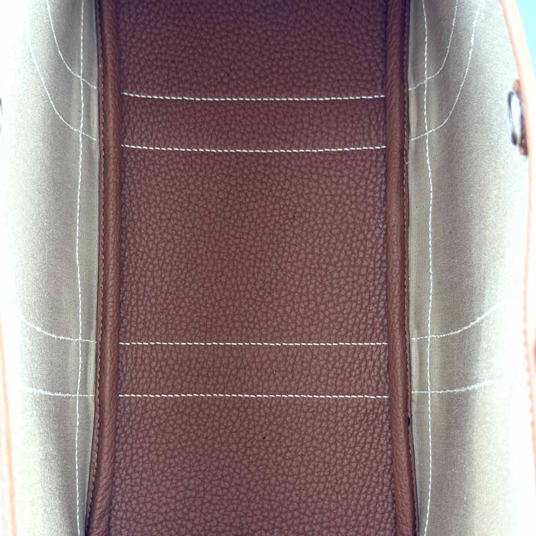 Hermes Garden Party 30cm Canvas Trench Gold