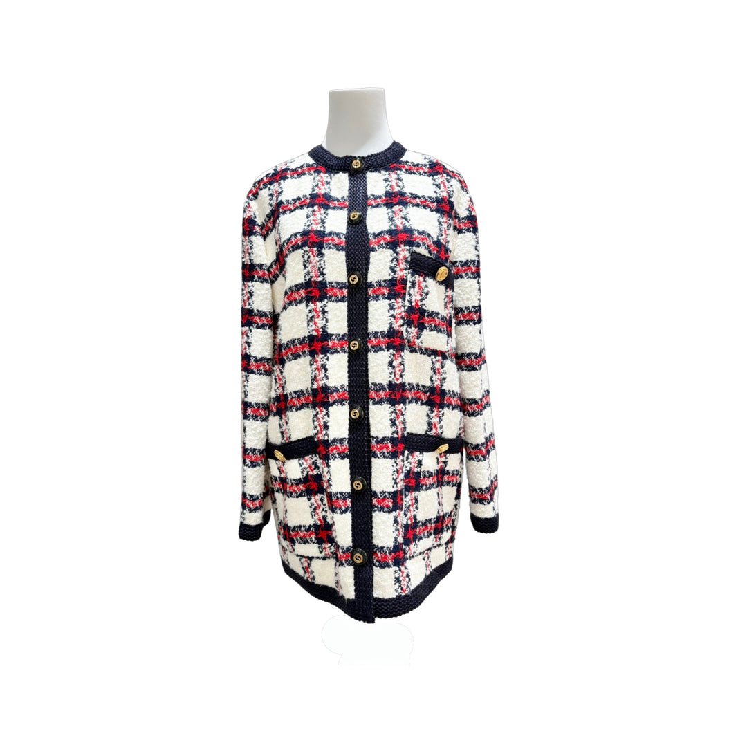 Gucci Check Tweed Jacket #38