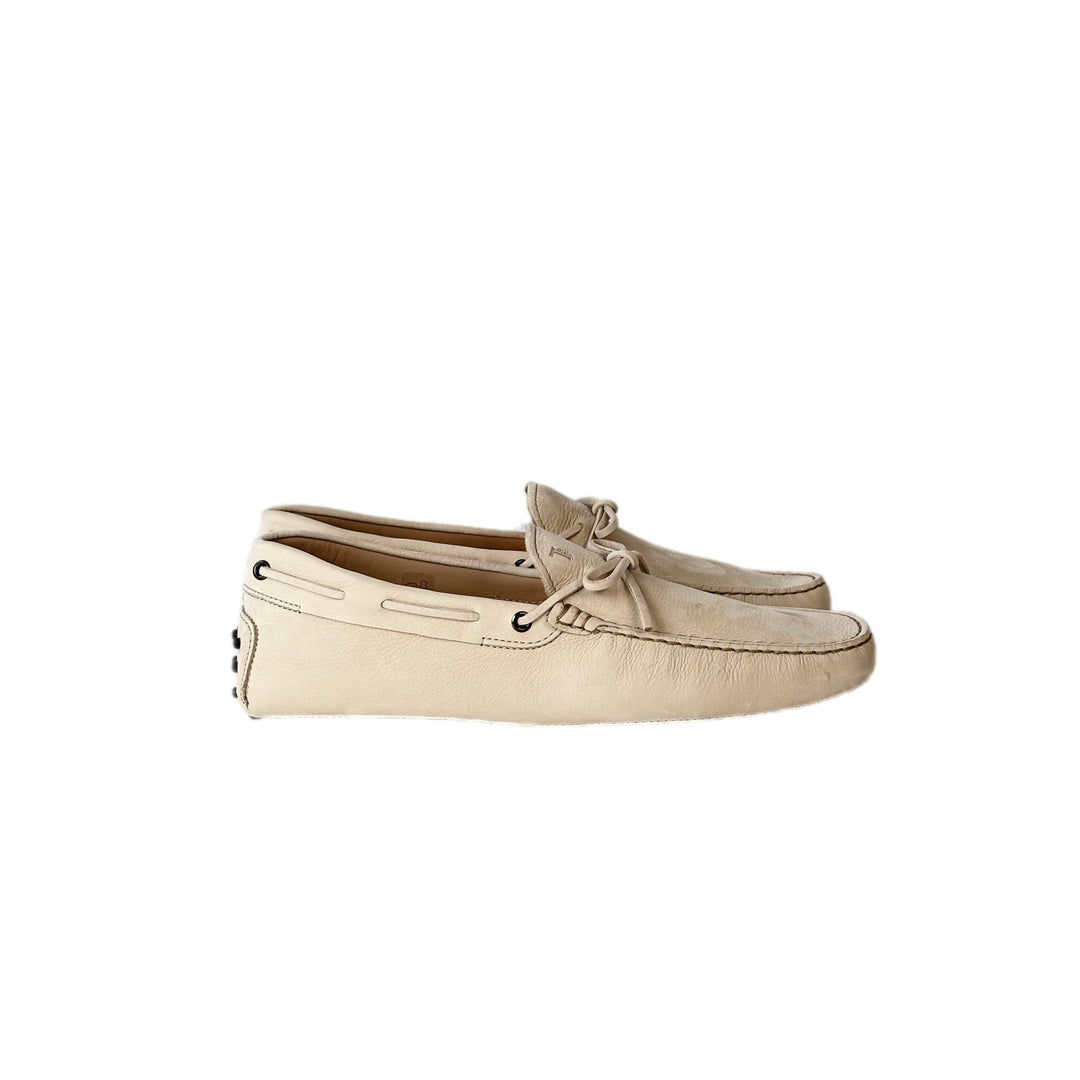 Tods Sand Leather Loafer #10