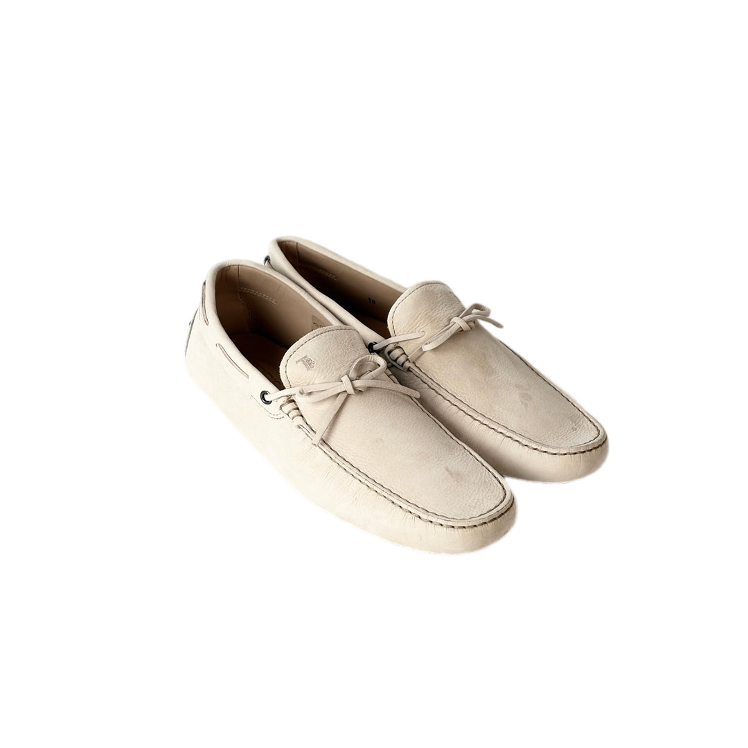 Tods Sand Leather Loafer #10