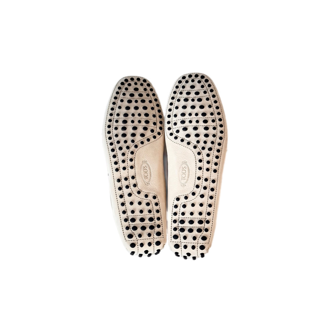 Tods Sand Leather Loafer #10
