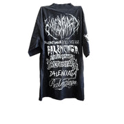 Balenciaga Black Logo Print T-shirt #XXS