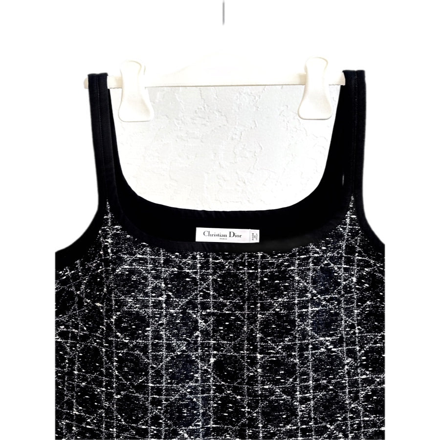 Dior Short Macrocannage Flared Dress #38