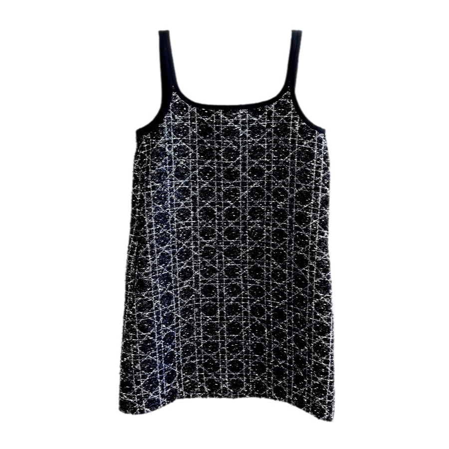 Dior Short Macrocannage Flared Dress #38