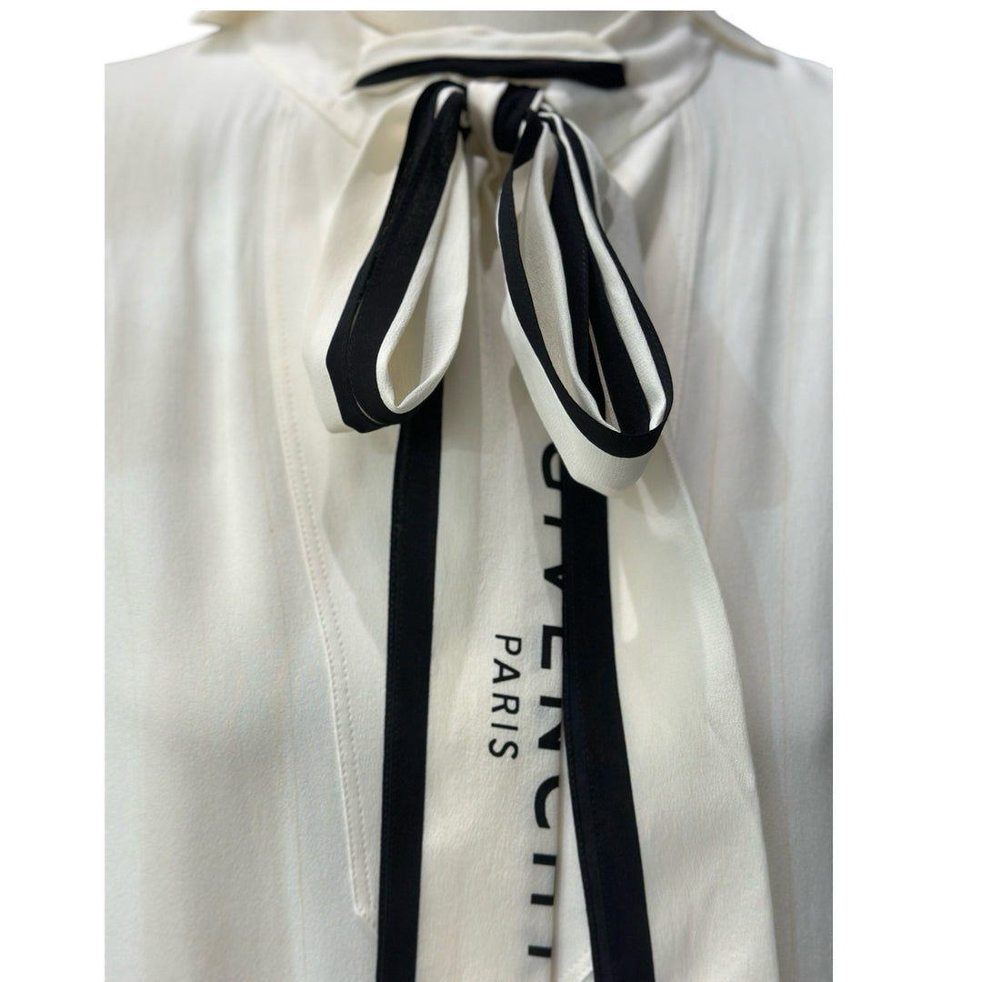 Givenchy Sleeveless Tunic-Style White Dress 38#