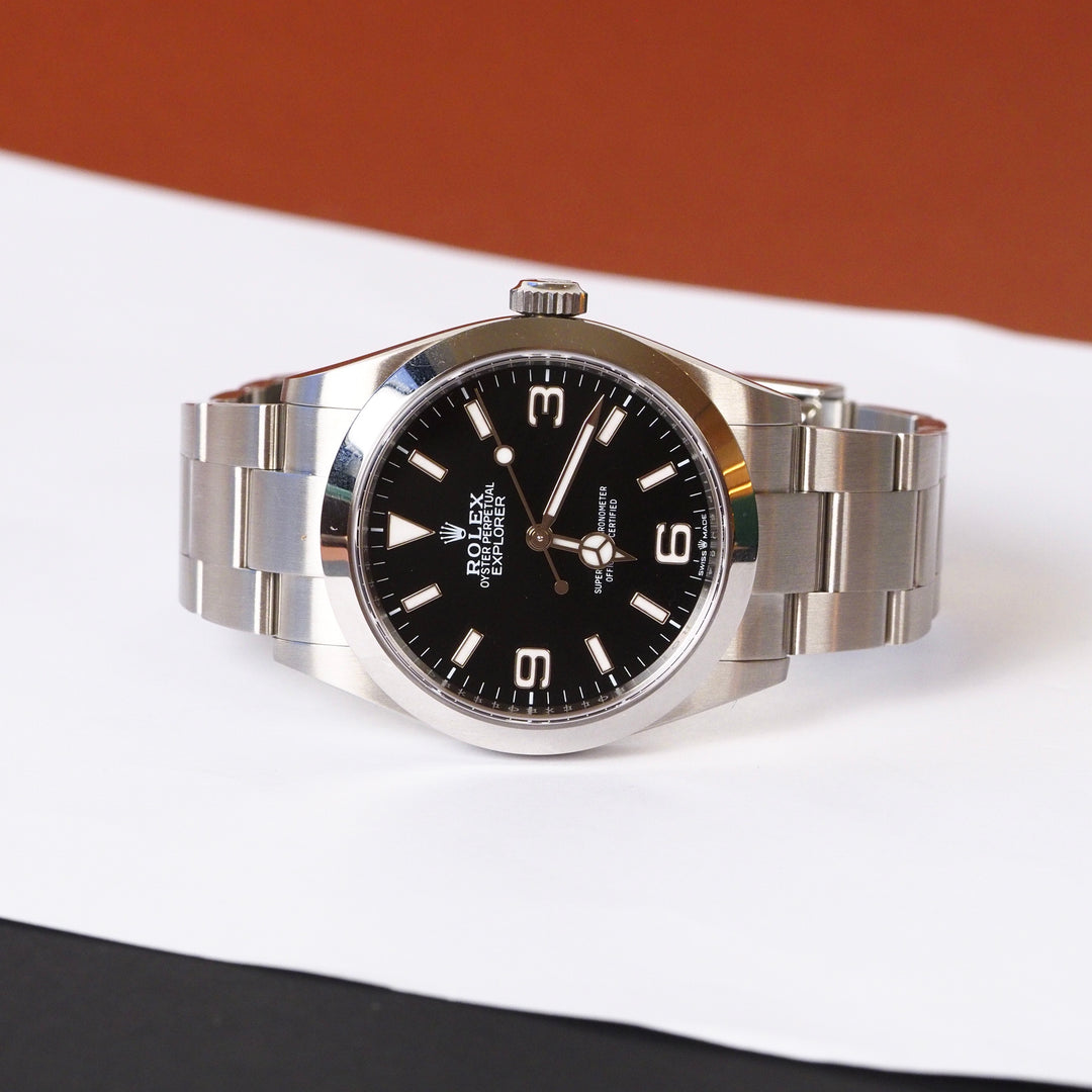 Rolex Oyster Perpetual Explorer Steel Auto Watch 40mm