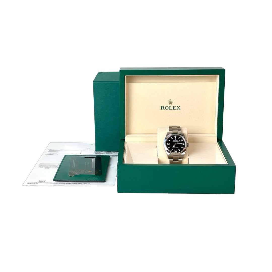 Rolex Oyster Perpetual Explorer Steel Auto Watch 40mm