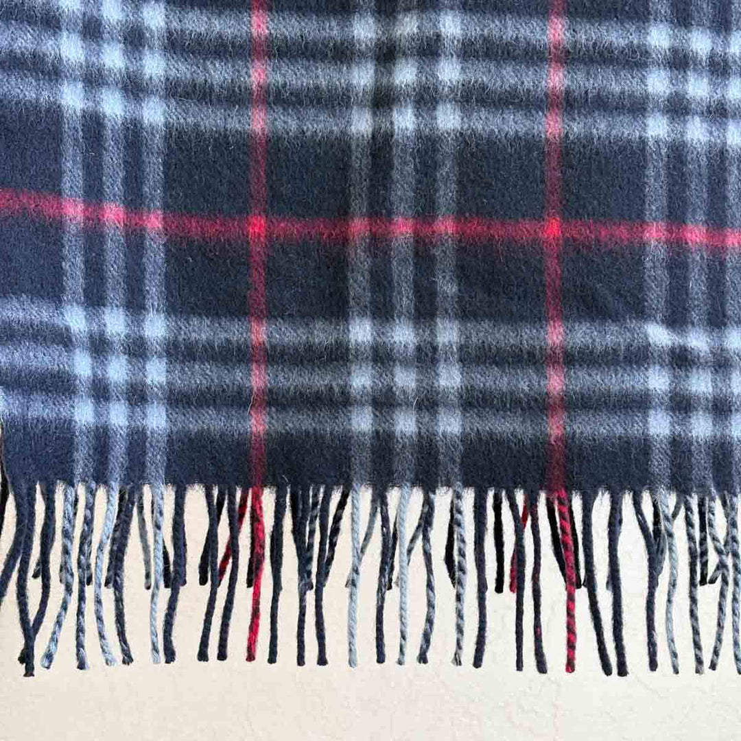Burberry Cashmere Black/Red Scarf
