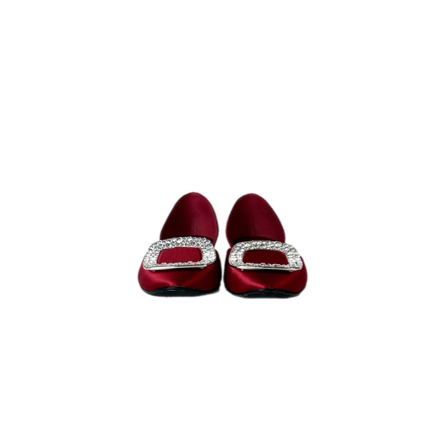 Roger Vivier Red Ballet Flats Shoes #34