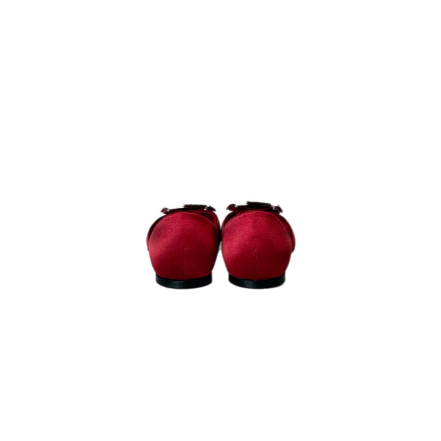 Roger Vivier Red Ballet Flats Shoes #34