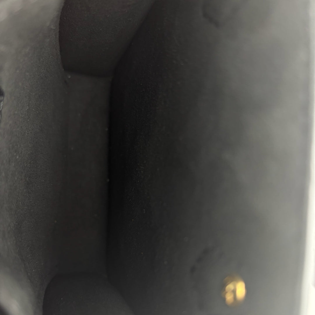 Louis Vuitton Petit Sat Plat Mini Black Leather Bag