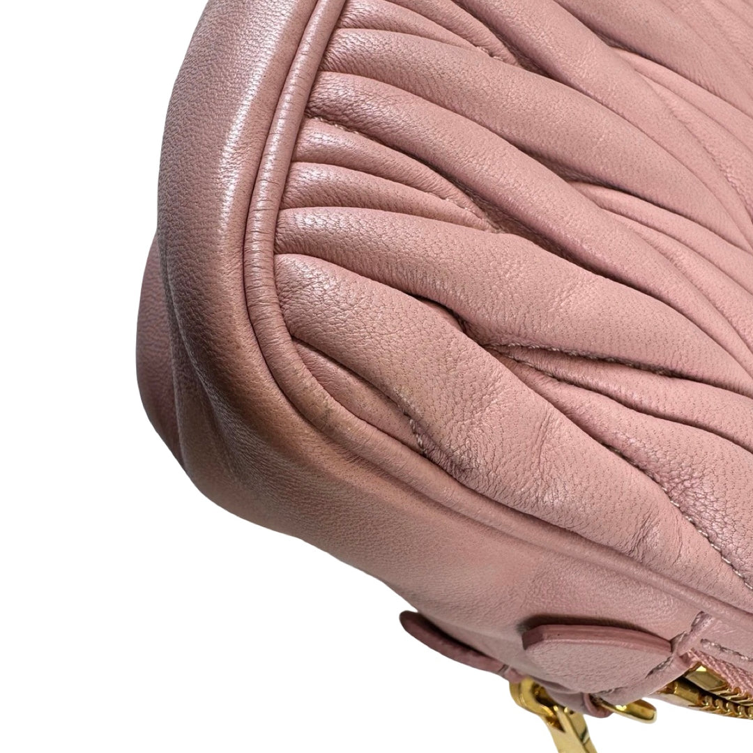 Miumiu Pink Leather Bag