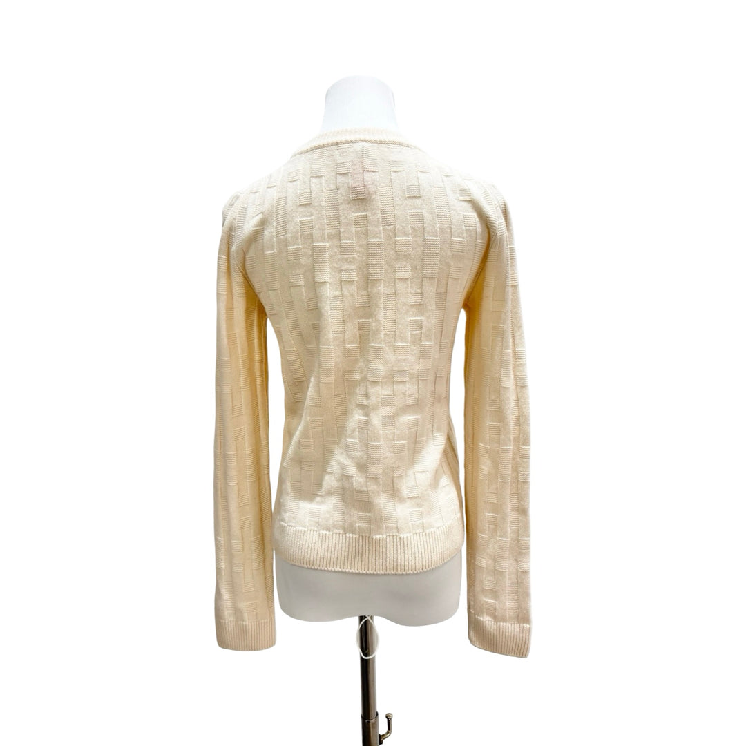 Hermes Cream Sweater #36