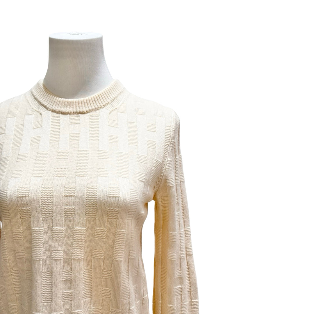 Hermes Cream Sweater #36