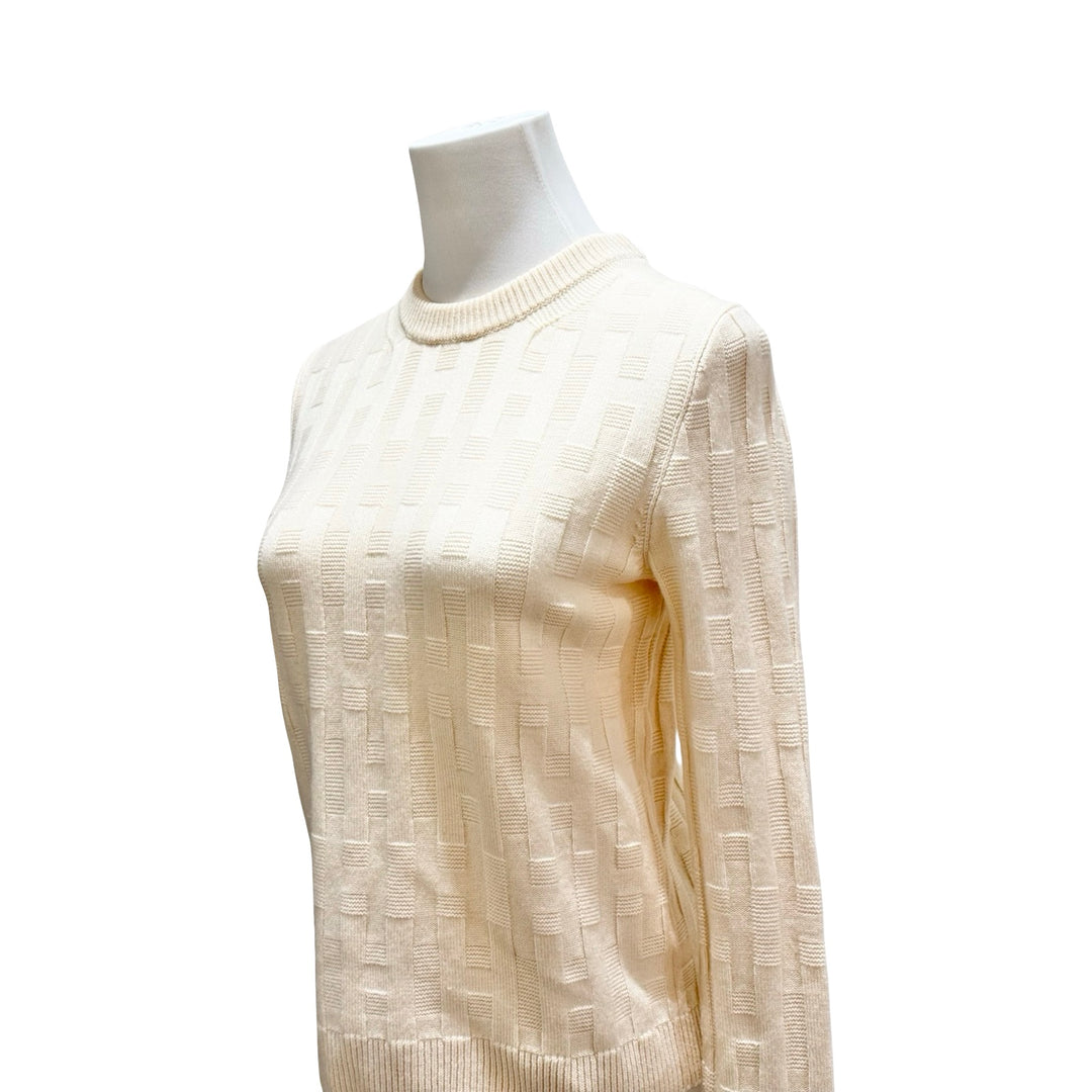 Hermes Cream Sweater #36