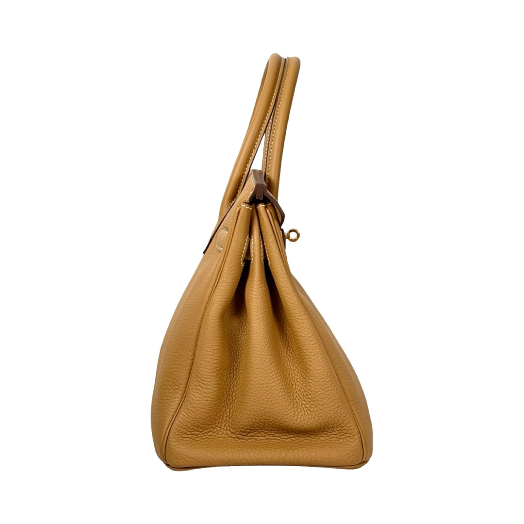 Hermes Birkin 30cm Bag Togo Sand Gold