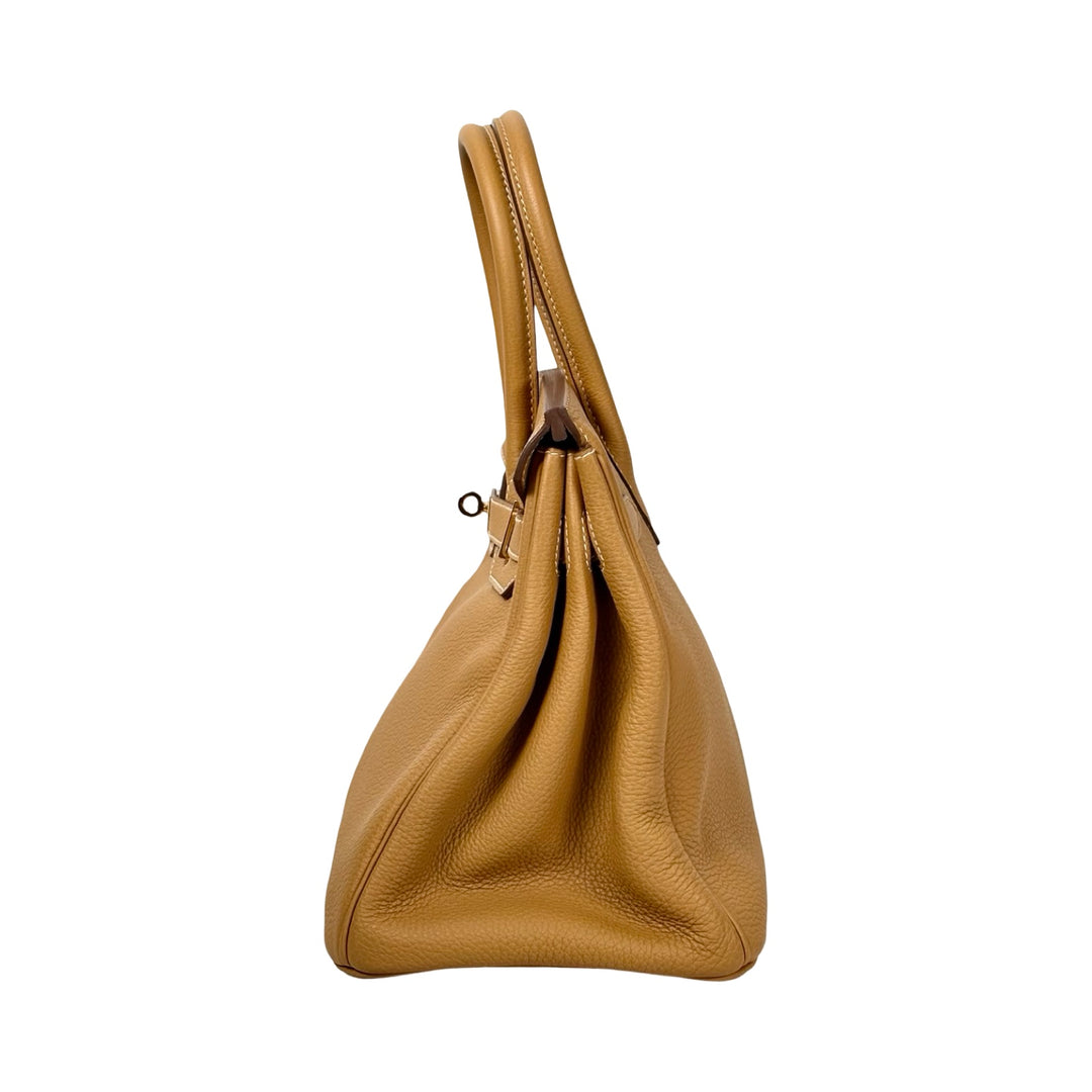 Hermes Birkin 30cm Bag Togo Sand Gold