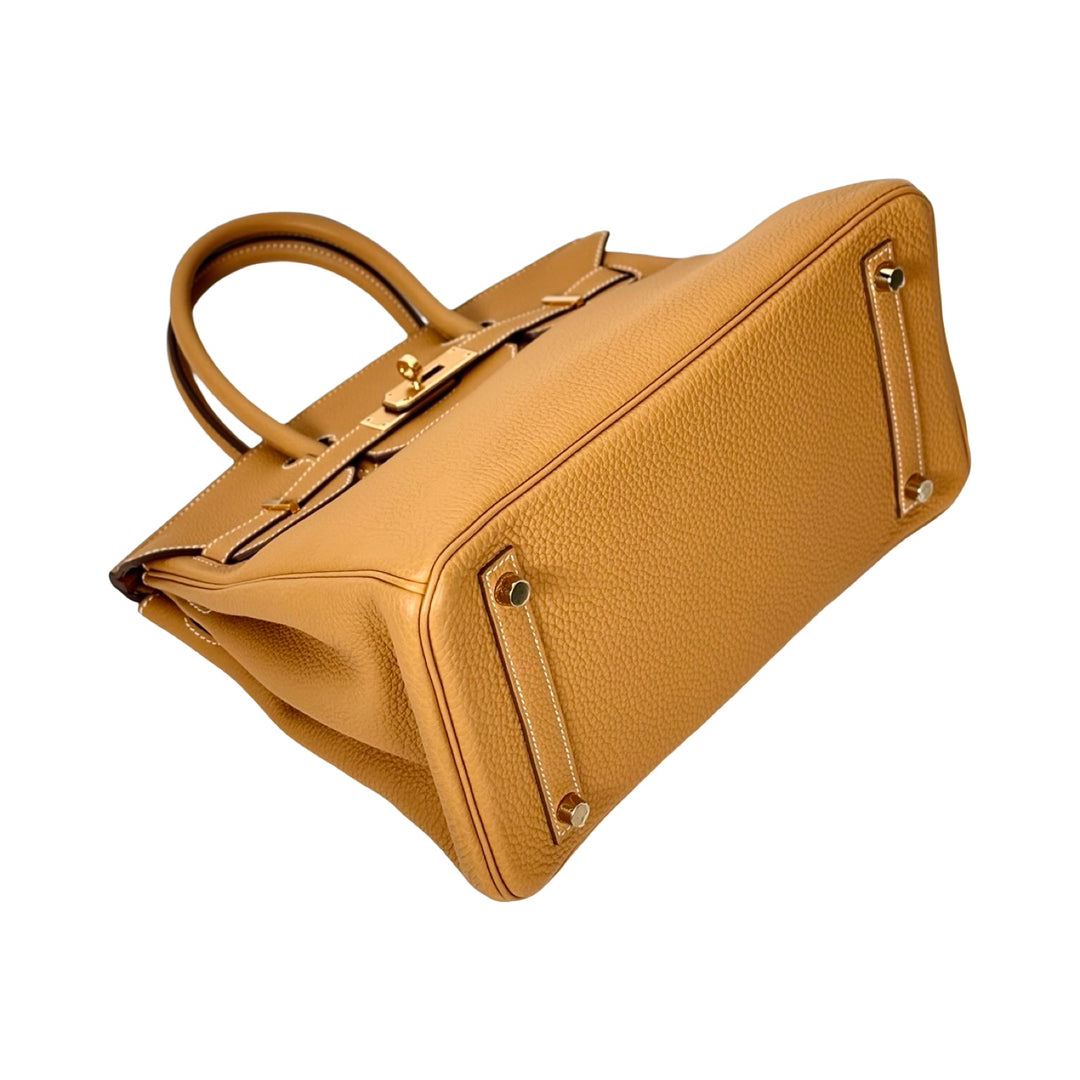 Hermes Birkin 30cm Bag Togo Sand Gold