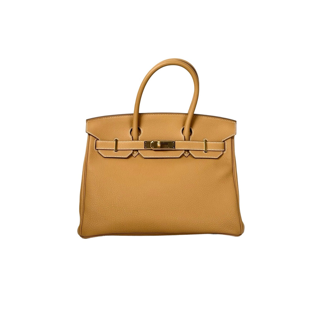 Hermes Birkin 30cm Bag Togo Sand Gold