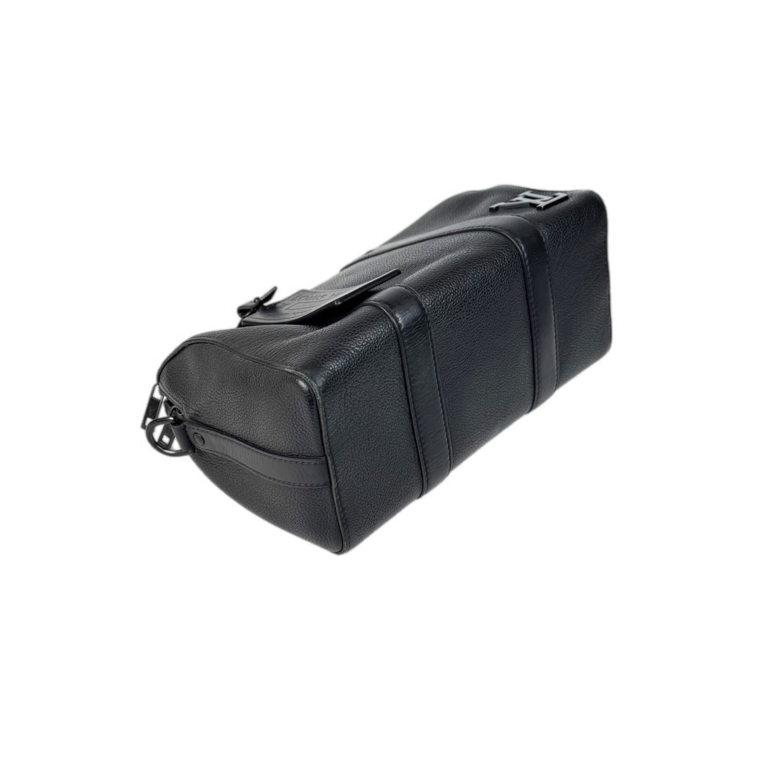 Louis Vuitton Keepall  25cm Black Calfskin