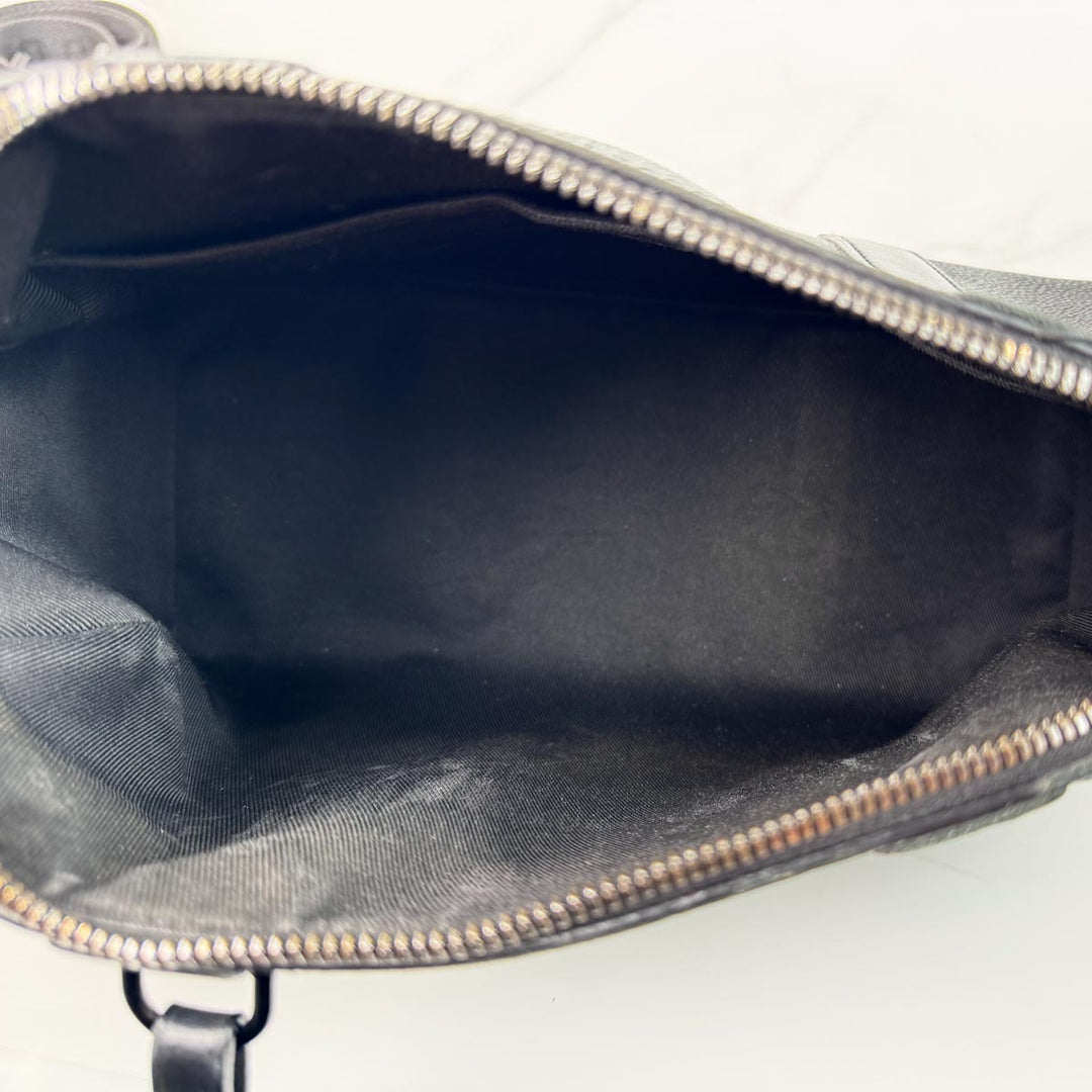 Louis Vuitton Keepall  25cm Black Calfskin