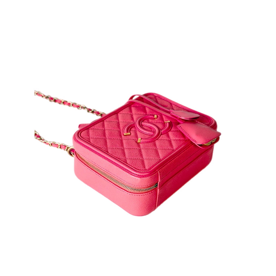 Chanel Vanity Box Bag  Coral Pink