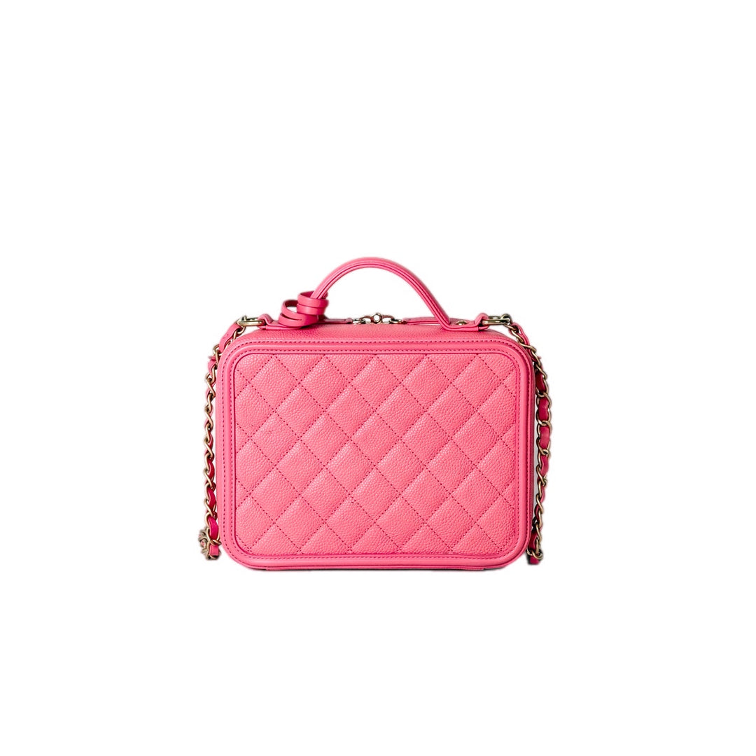 Chanel Vanity Box Bag  Coral Pink