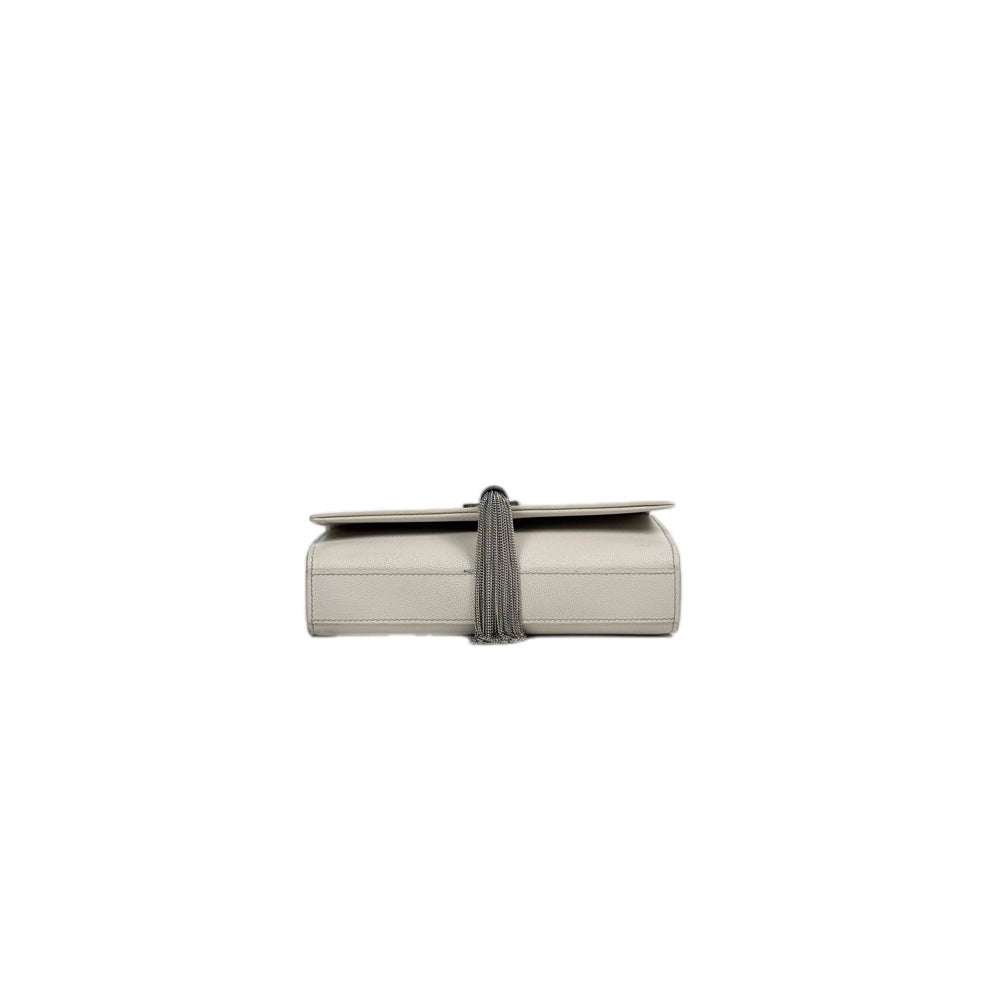 YSL White Kate Tassel Small 20cm Bag