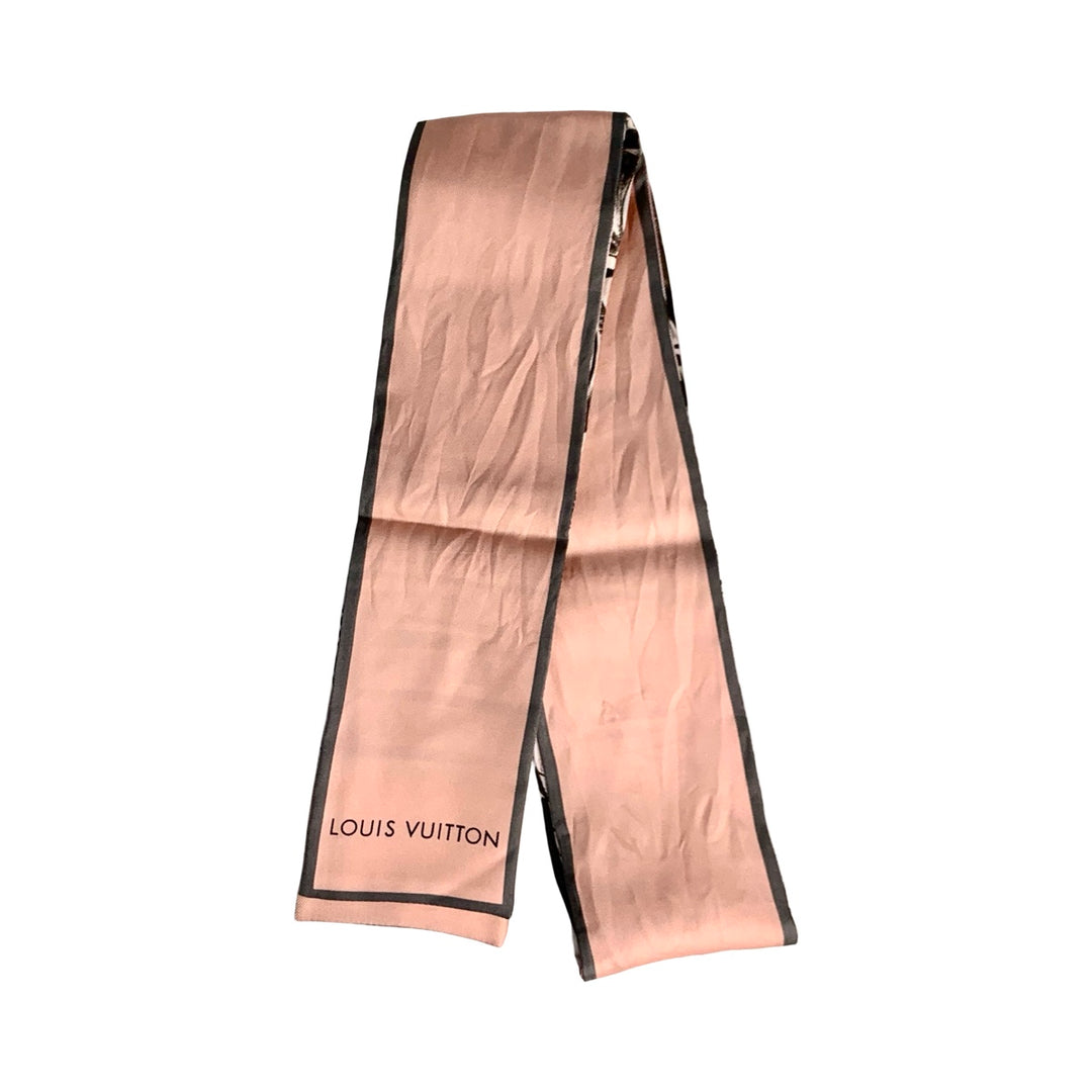 Louis Vuitton Pink Silk Long Twilly