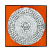 Hermes Assiette Dessert Mosaique AU 24 Platinum Plate