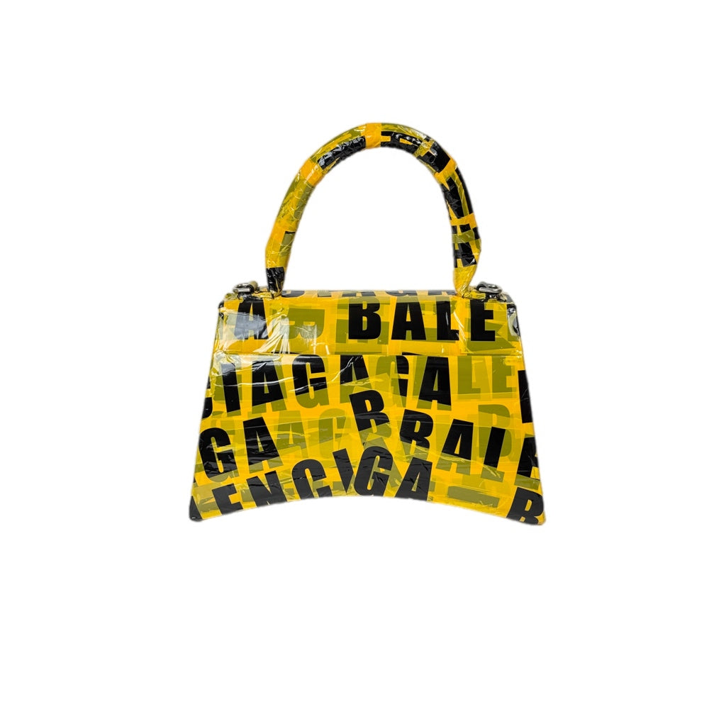Balenciaga Hourglass Tape Trimmed Small Bag