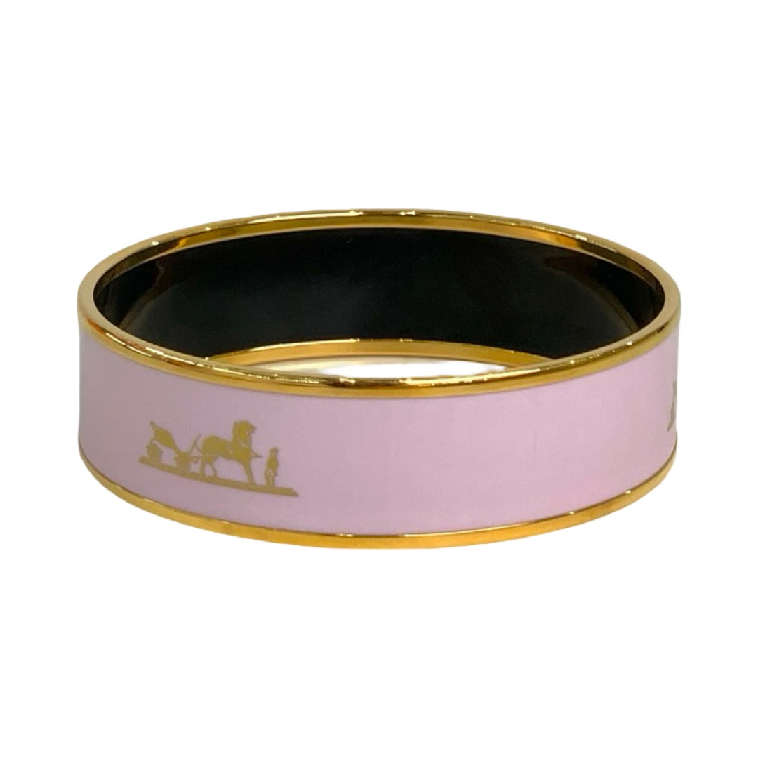 Hermes Pink Wide Bangle