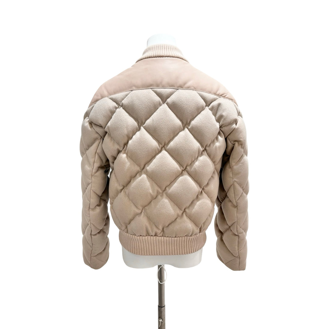 Hermes Beige Short Puffer Jacket #38